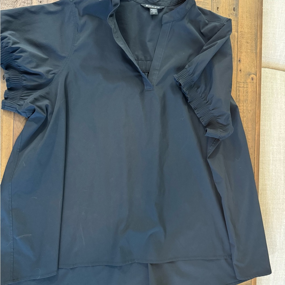 Athleta Elegant Black Blouse